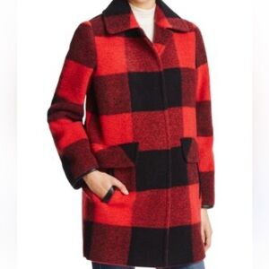 Pendleton Paul Bunyan Women's Buffalo Plaid Wool Pea Coat